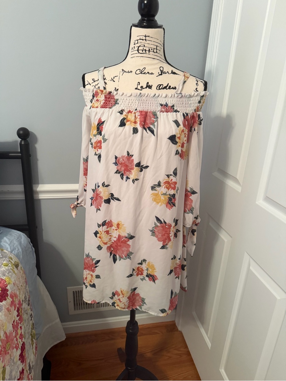 Off-Shoulder Floral Dress